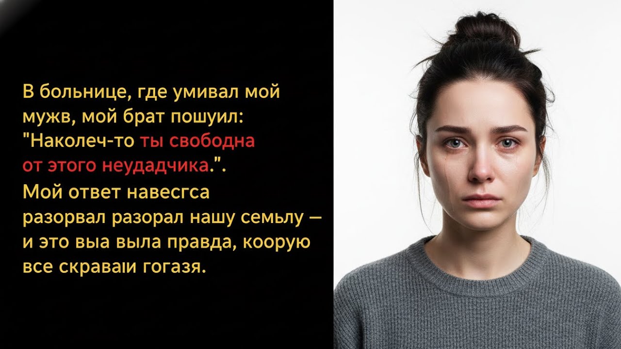 БРАТ ПОШУТИЛ О МОЁМ МУЖЕ В БОЛЬНИЦЕ, И МОЙ ОТВЕТ НАВСЕГДА РАСКОЛОЛ СЕМЬЮ