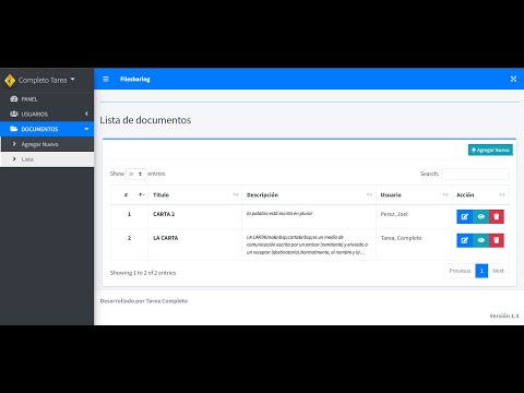 SISTEMA PARA COMPARTIR ARCHIVOS/DOCUMENTOS ONLINE EN PHP/MYSQL (Código fuente)