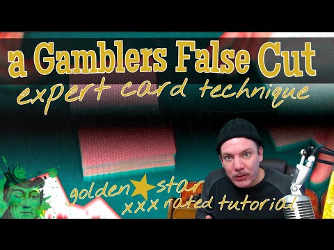 a GAMBLERS FALSE CUT expert card technique sleight of hand card manipulation TUTORiAL