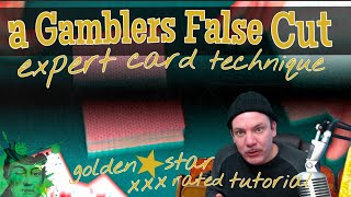 a GAMBLERS FALSE CUT expert card technique sleight of hand card manipulation TUTORiAL