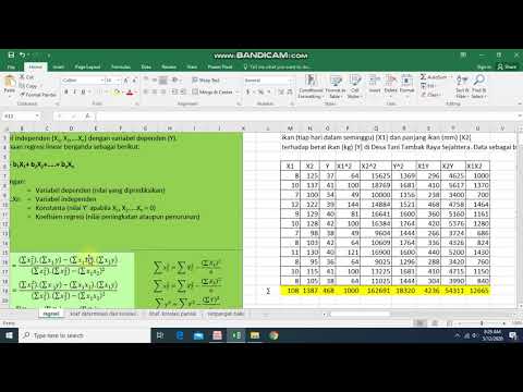 Video: Apakah persamaan untuk regresi berganda?