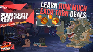 Different Amounts of Damage of Unwanted Presents 🎁 | Tips, Tricks & Tactics | Worms WMD Tutorials🎥