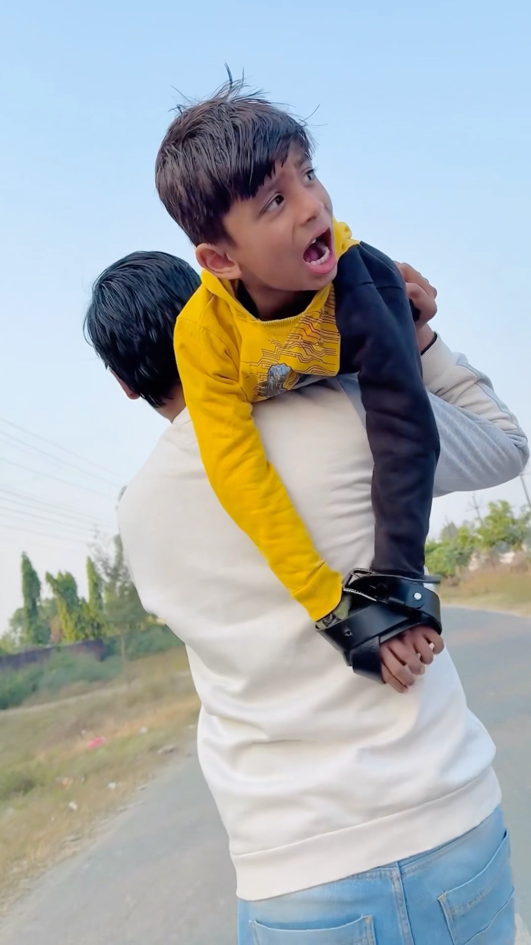 Puru ko spiderman ne bacha liya #comedy #funny #cutebaby #youtubeshorts #shorts #shortsfeed