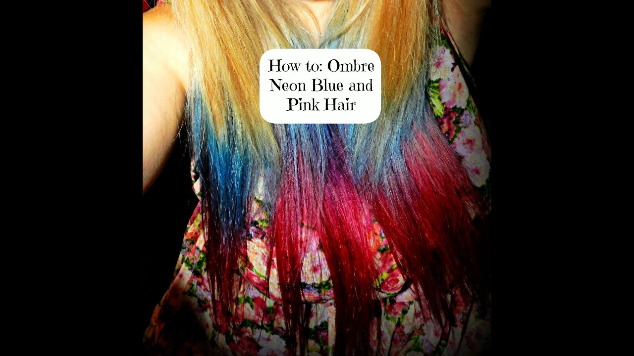 How to: Blue and Pink Ombre Hair! - YouTube