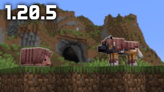 News in Minecraft 1.20.5 - The Armored Paws Drop!