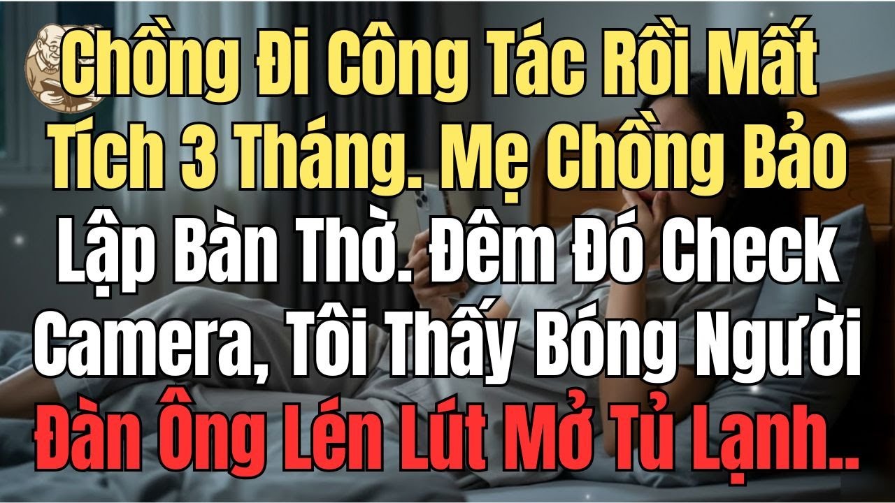 Chồng Đi Công Tác Rồi Mất Tích 3 Tháng. Đêm Đó Check Camera Thấy Bóng Người Đàn Ông Mở Tủ Thì Ra..