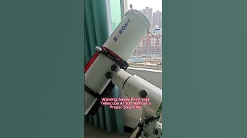 Sunspots Telescope Capture. Warning: Never Point Your Telescope At Sun Without a Proper Solar Filter