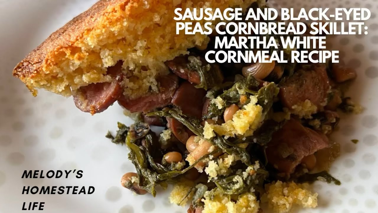 Sausage Blackeyed-Peas Cornbread Skillet Meal