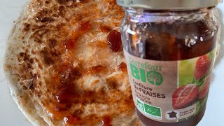 Paratha Bread with Organic Strawberry Jam | Sweet en Crunchy | My Snack | It’s Me Ahlyn