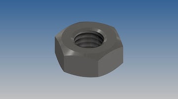 Autodesk Inventor 2019 exercise model-Cast Valve Hex Nut M10