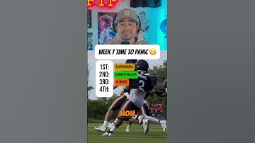 Time to panic on these 4 players in fantasy football heading into week 7. #fantasyfootball #nfl