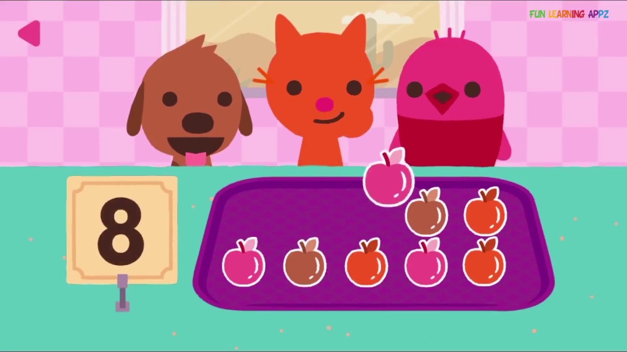 Sago Mini Numbers Kids Learning Colors, Numbers, & Shapes - Fun Toddler Education Cartoon ...