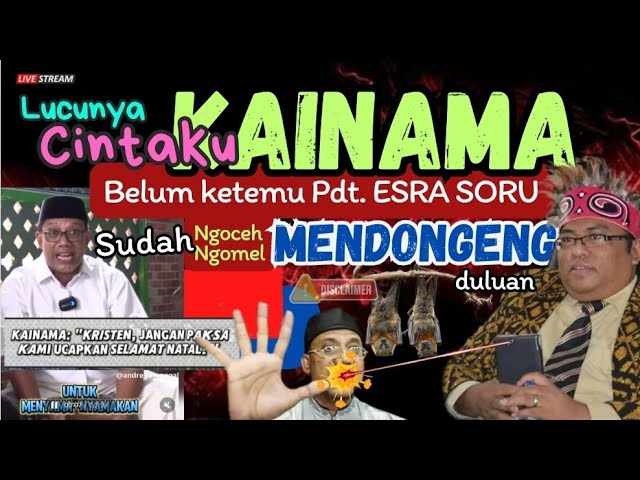 Lucunya CINTAKU KAINAMA Belum Ketemu Pdt. Esra Soru Sudah NgocehNgomel Mendongeng Duluan(Disclaimer) class=