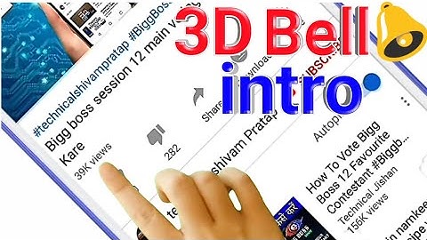 How To make 3d subscribe and bell intro notification | 3D Subscriber intro | intro