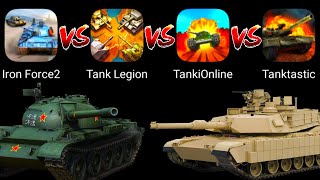 Iron Force 2 VS Tank Legion VS Tanki Online VS Tanktastic