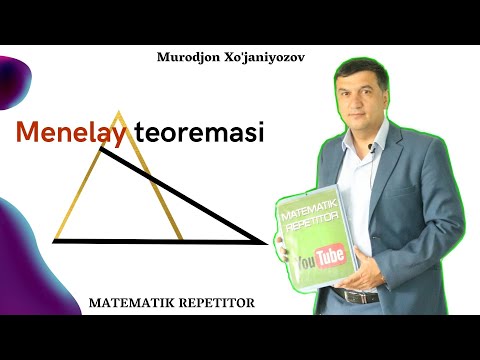 Menelay teoremasi . Qiziqarli Matematika . (40-video)