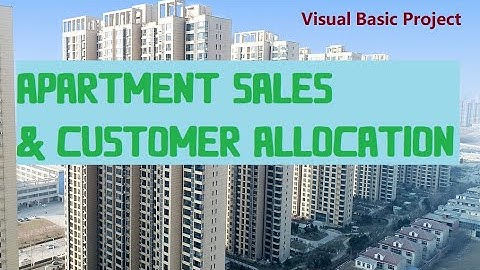Apartment Sales Visual Basic Project | How to make project| for BCA BE BSc Diploma VB171 #highblix