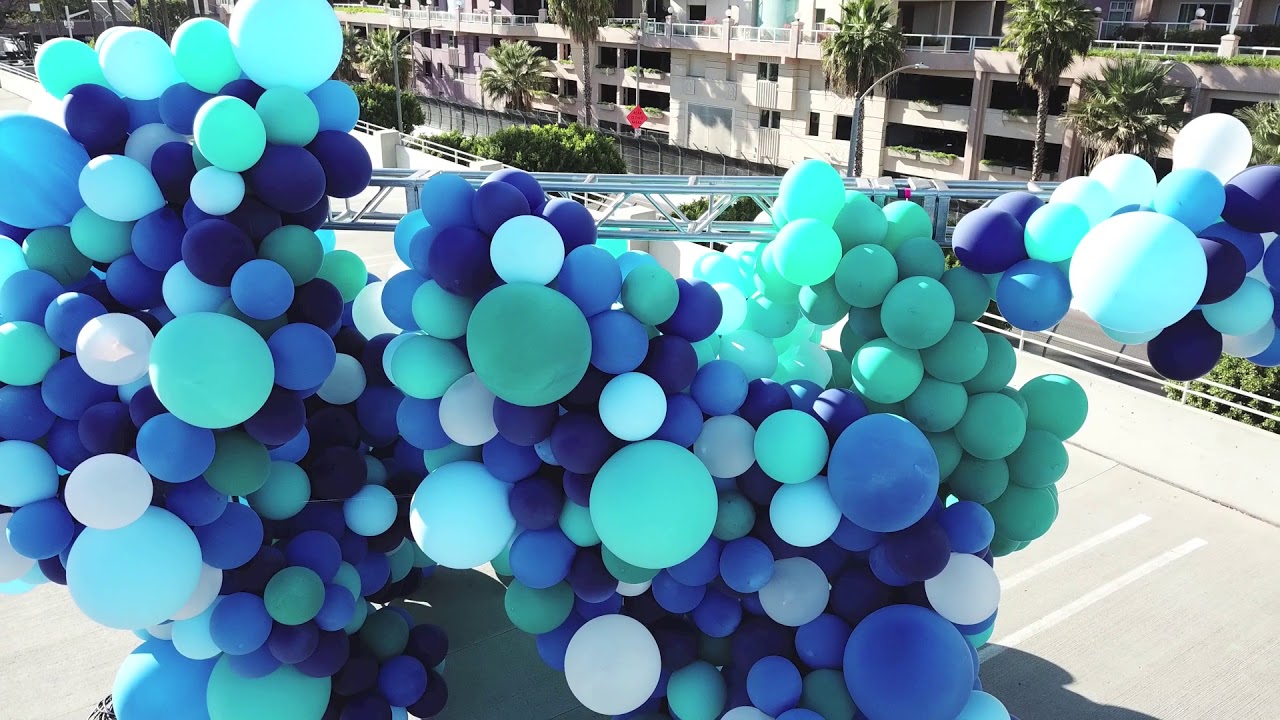 Oceanside large outdoor balloon installation Utah Balloon Guru YouTube
