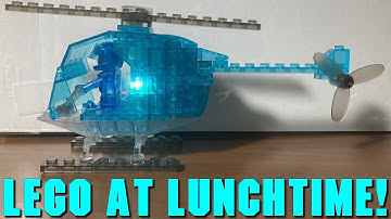 Lego At Lunchtime! Lazer Blocks 6-Pack! Set #2 The Helicopter!