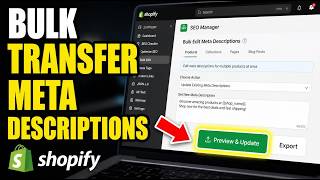 How to transfer your meta descriptions in Bulk with Shopify SEO tools - Quick Tutorial