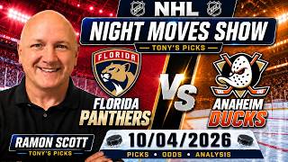 Panthers vs Ducks NHL Betting Odds & Picks, 10/4/26 | Night Moves Show