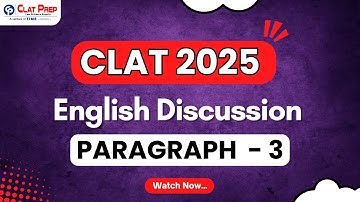 CLAT 2025 | English Questions Solved - Q3 | Clat Prep