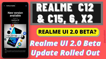 Realme C12, C15, 6 and  Realme X2 Realme Ui 2.0 Early Access Beta Update  Rolled out 🔥