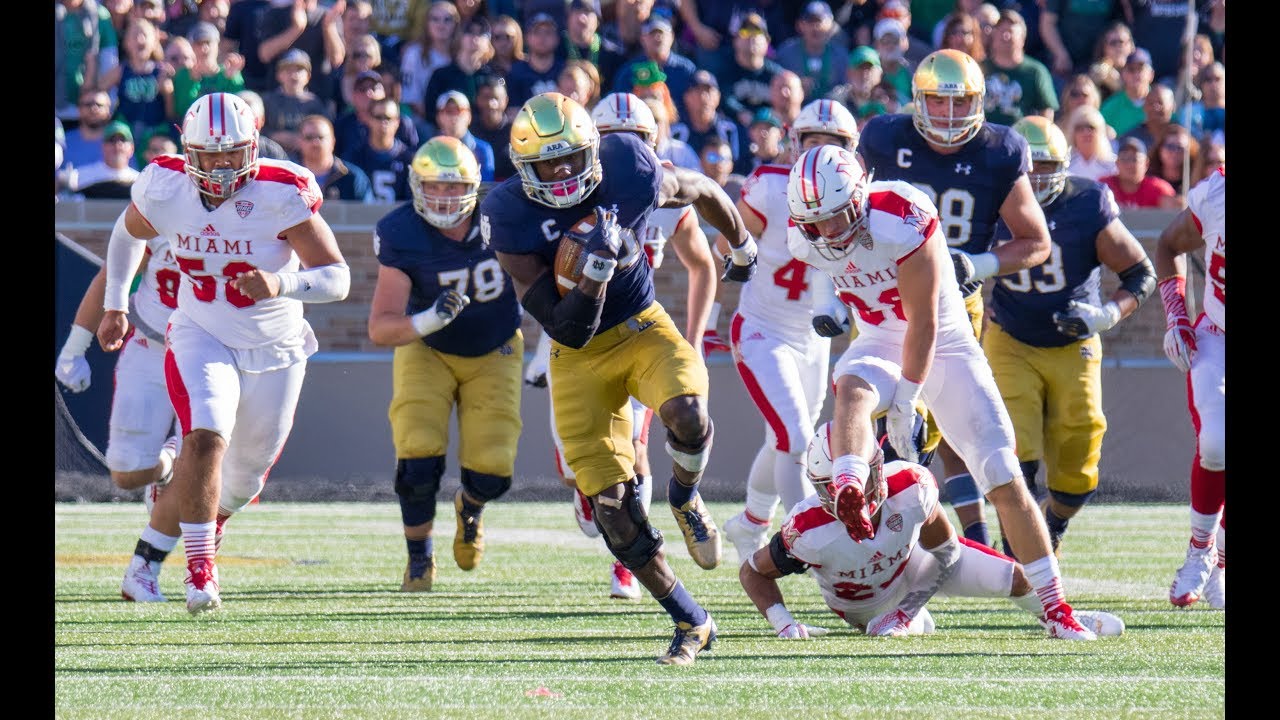 Inside Notre Dame Football Miami (OH) YouTube