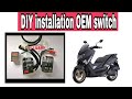 DIY NMAX OEM headlight switch installation tutorial