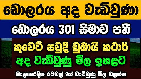 🇱🇰අද ඩොලර් එකක මිල |Dollar rate today in sri lanka |kuwait dinar exchange rates & saudi riyal mila