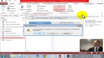 Crear Formulario de Navegación en Acess 2013