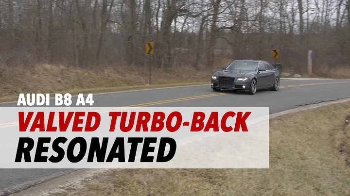 Audi B8/B8.5 2.0T A4 | Dual Exit Valved Turbo-Back Exhaust | Resonated | ECS Tuning