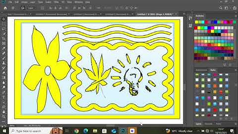 How to create a simple designs Using Styles and custom shapes