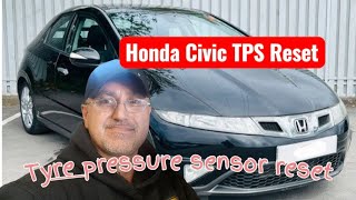 2010 Honda Civic TPS reset ( Tyre pressure sensor )