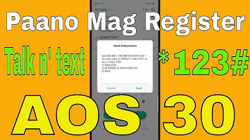 Paano Mag Register ng AOS 30 sa Talk n