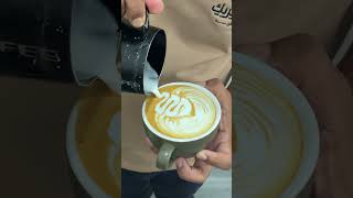 Basic latte art #baristalife #coffeeart #barista #coffeelatteart