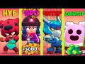 НУБ ПРОТИВ ПРО ПРОТИВ ЧИТЕР ПРОТИВ ДОНАТЕР В BRAWL STARS! #2