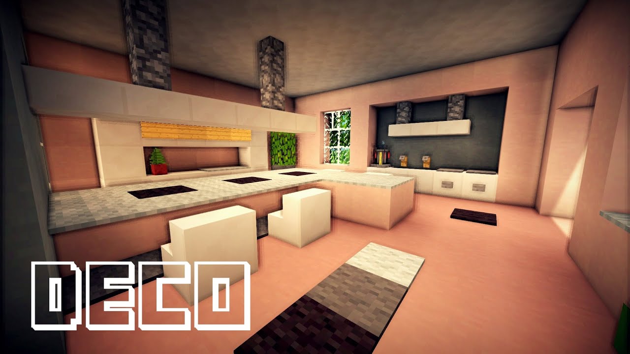 Minecraft : creer une cuisine moderne youtube