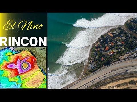 El Nino California Swell at Rincon Thursday December 28, 2023