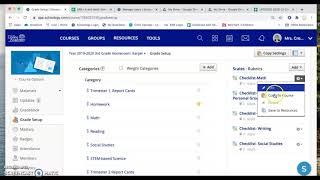 Accessing Old courses and rubrics