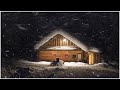 10 Hours Snow Ambience in the Mountain┇Winter Storm White Noise┇Snowfall &amp; Wind Sounds