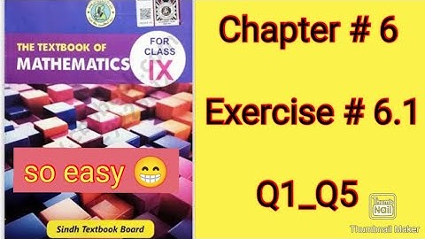 Class 9 | A model textbook of mathematics| Exercise 6.1 | Q1_Q5