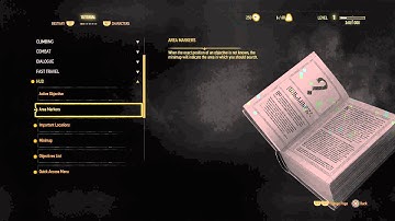 The Witcher 3: Wild Hunt - Glossary Tutorial Text:  HUD: Active Objective, Area Markers, Locations