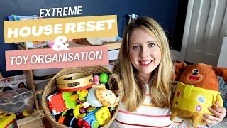 RESET MY HOME: ULTIMATE CLEANING & TOY ORGANISATION | Cleaning Motivation | Clean with me