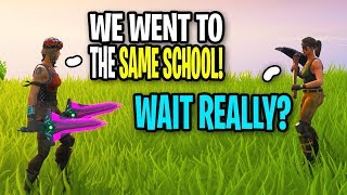 Acting Like I KNOW PEOPLE IRL In Fortnite Squad Fills (SO FUNNY)
