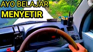 TUTORIAL Pertama| CARA Belajar MENGEMUDI Mobil Manual DI JALAN RAYA PEDESAAN