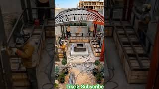 Turning raw steel into a solid structure #welding #metal #art