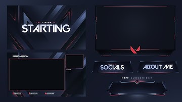 Ultimate Valorant Stream Overlay Pack [Animated and Free Version]