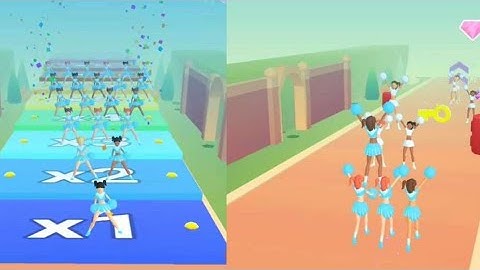 Cheerleader Run 3D  🤷‍♀️🥂🥂🍾💃🏃‍♀️👩- All Levels Gameplay Walkthrough  ( Android, ios )