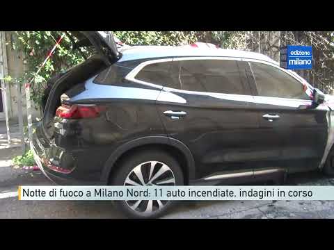 Video Notte di fuoco a Milano Nord: 11 auto incendiate, indagini in corso